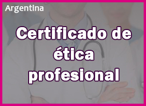 Certificado de ética profesional